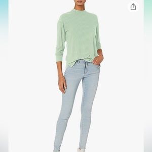 NWT Daily Ritual Mock Neck Shirt Size S